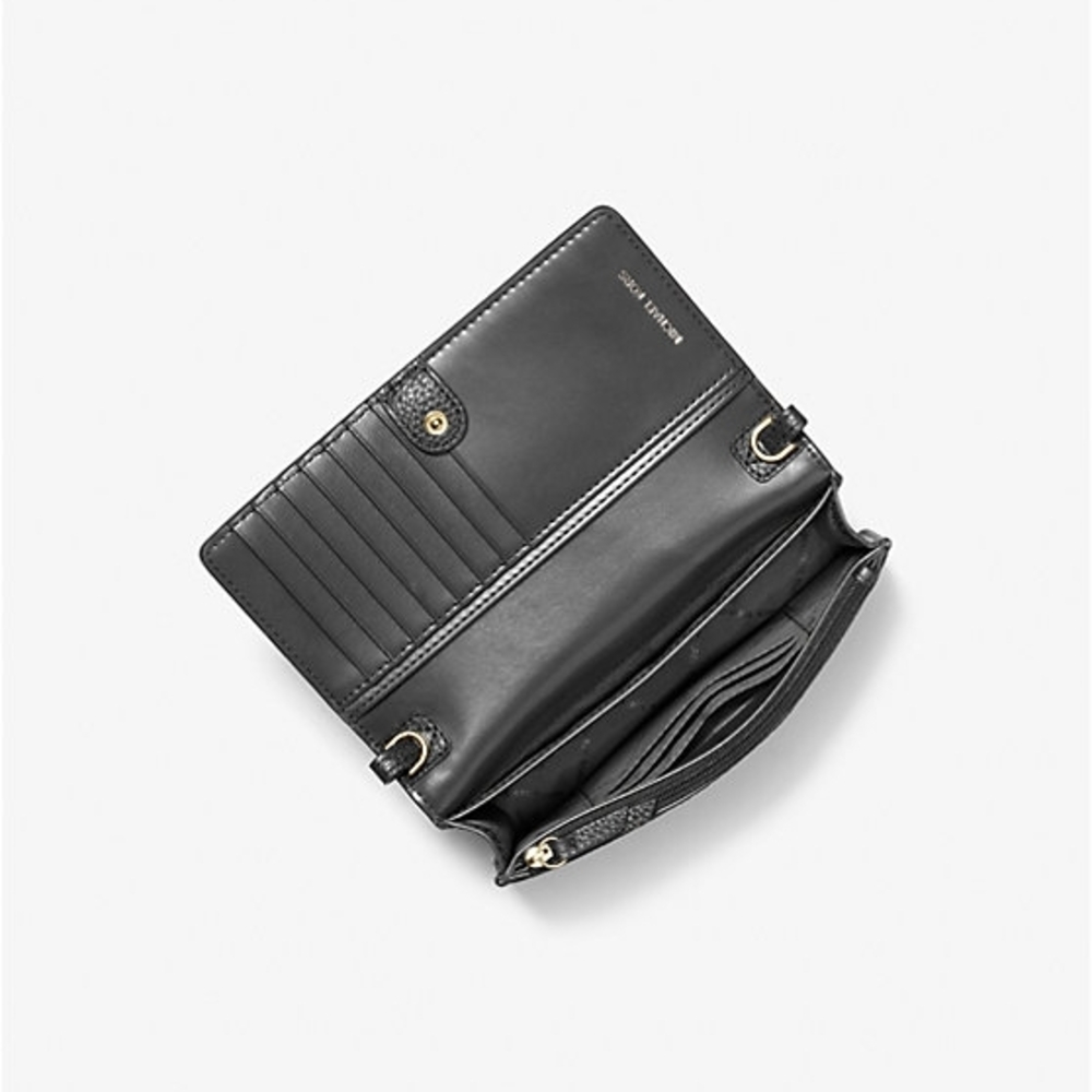 Michael Kors Black Pebbled Leather Crossbody Bag - Picture 3 of 5